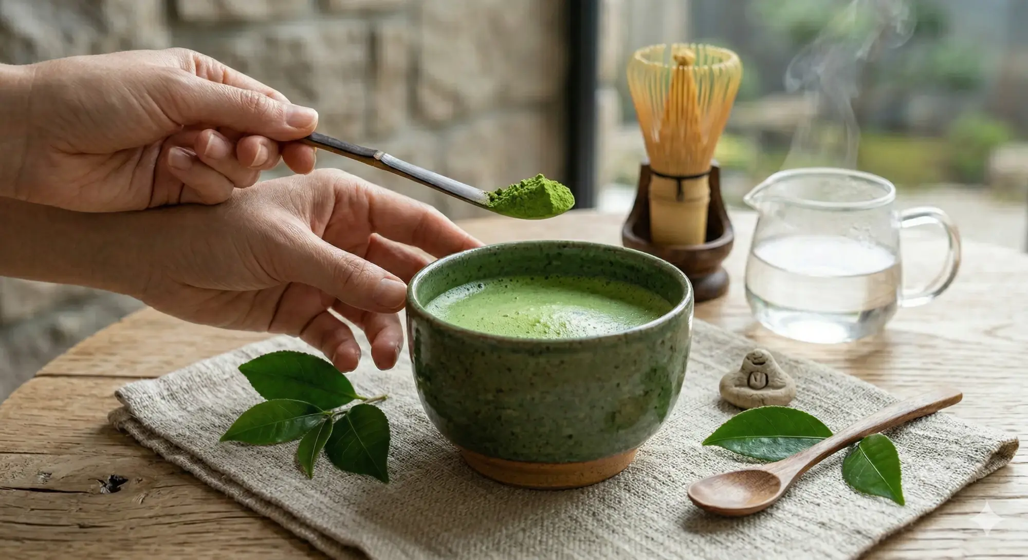 Matcha tea preparation